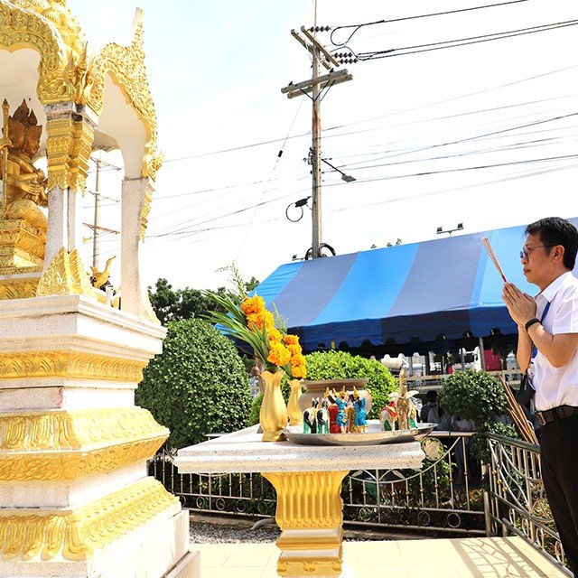 MD GGC ร่วมพิธีสักการะองค์พระพรหม ศาลตายาย เนื่องในโอกาสเข้ารับตำแหน่งกรรมการผู้จัดการ