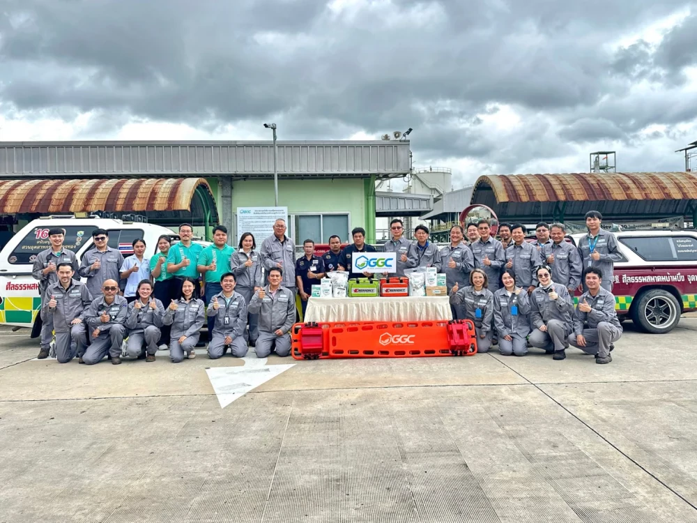 GGC สร้างด้วยใจ ไปด้วยกัน สนับสนุนอุปกรณ์กู้ภัย เสริมศักยภาพการช่วยเหลือประชาชนในพื้นที่รอบรั้วโรงงาน
